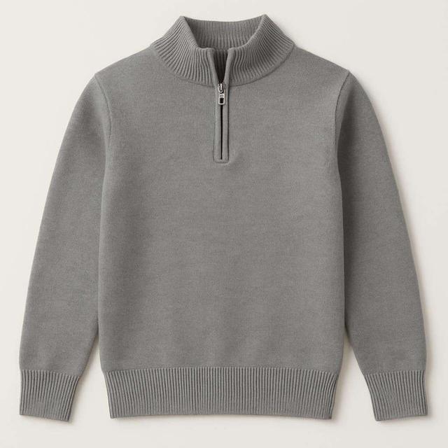 RYVLS Half Zip Cotton Knit Tröja för Pojkar