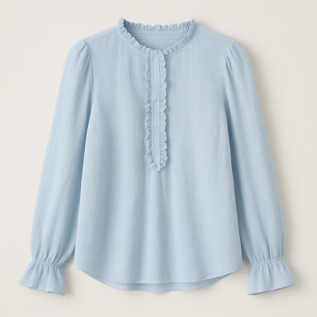 Vero Moda VMCAMILLE LS Frill Skyway Top