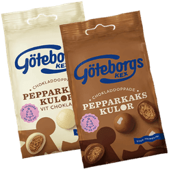 Skicka Pepparkakskulor från Göteborgs Kex via Mobila Presentkort för 40 kr