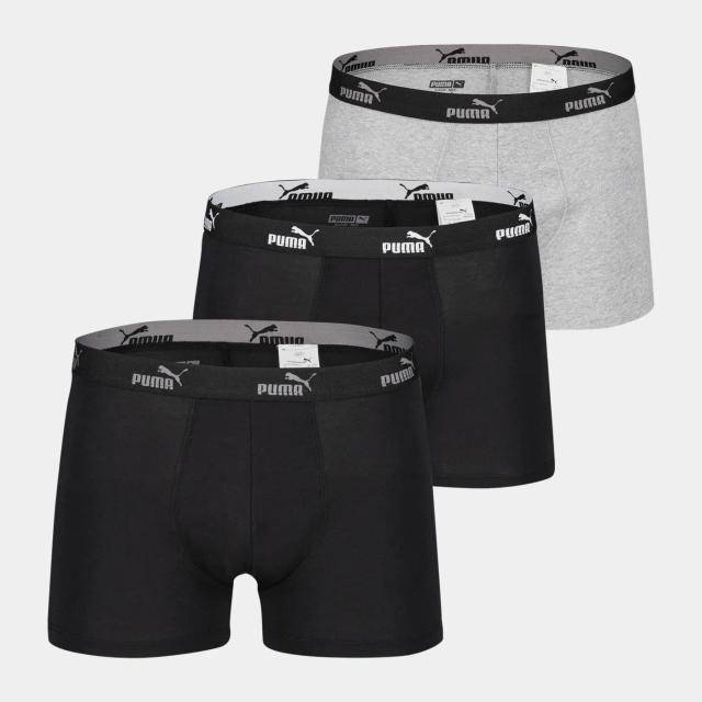 Puma Promo Solid Boxer 3PK, boxershorts - Svart - Kalsonger | XXL