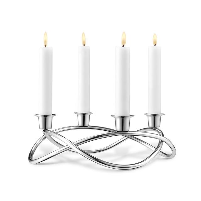 Season Ljusstake Advent Crown, Rostfritt stål - Georg Jensen