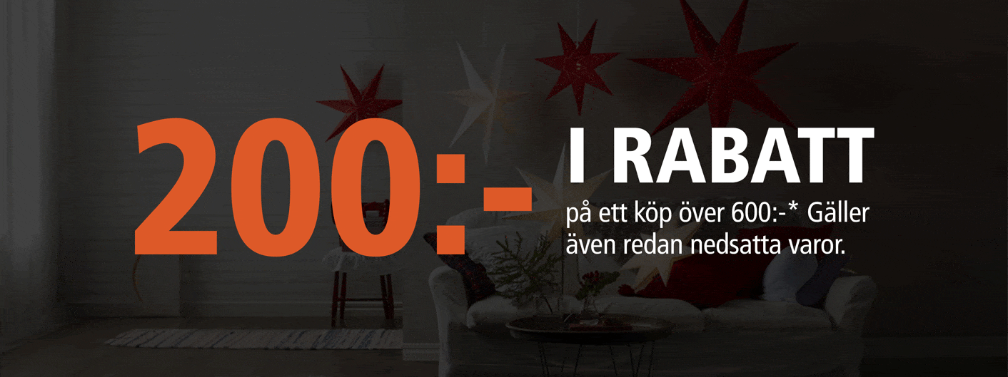 200 kr rabatt vi köp över 600 kr hos Kitch'n