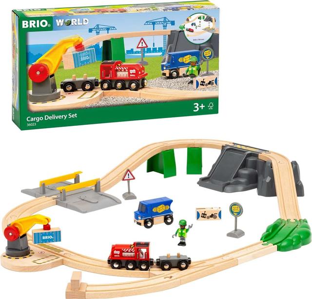 BRIO World 36023 - 29-delars trätågset