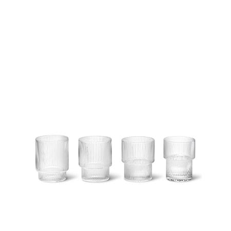 Ripple glas set om 4 st eleganta vattenglas