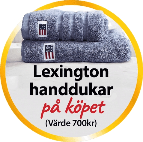 Gå med i Postkodlotteriet och få Lexingtonhanddukar på köpet