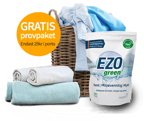 Beställ Gratis EZOgreen Tvättmedel - Betala endast 29 kr i porto