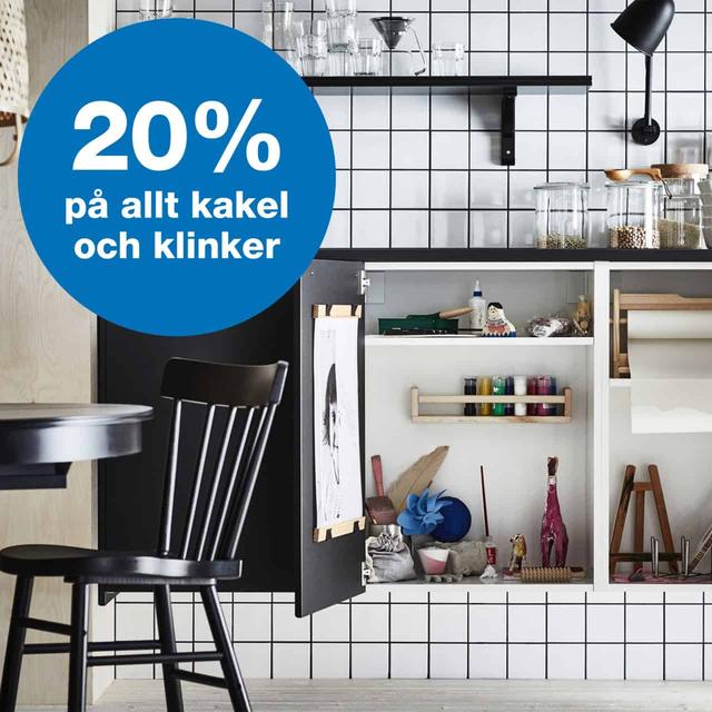 Konradssons Kakel: 20 % rabatt på kakel och klinkers för IKEA Family-medlemmar