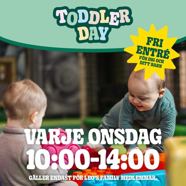 Leos Lekland - fri entre för barn upp till 23 månader varje onsdag