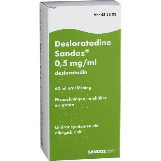 Desloratadine Sandoz 0,5 mg/ml Oral Lösning 60ml