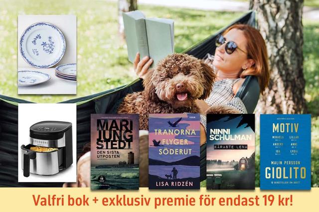 Bonniers Bokklubb: Valfri bok + exklusiv välkomstpremie värde 1300 kr