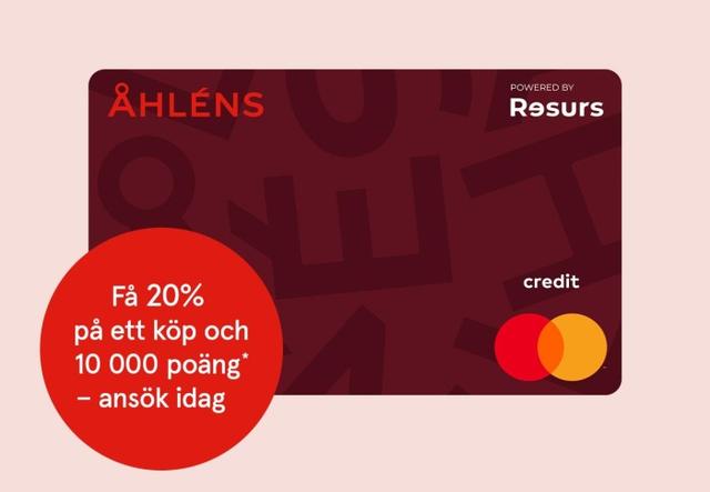 Skaffa Åhléns Mastercard - få 20% rabatt + 10 000 bonuspoäng