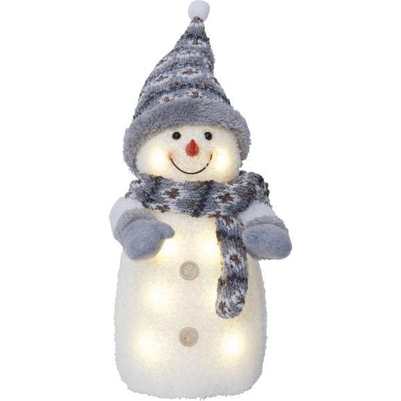 Star Trading Snögubbe Joylight 38 cm vit