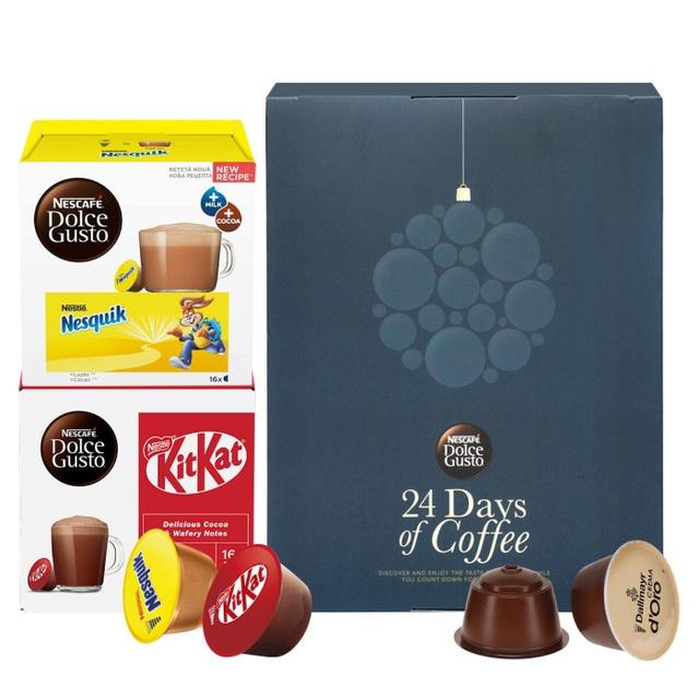 Julkalender med 56 Dolce Gusto-kapslar