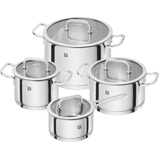 Zwilling Moment Grytset - 4 Grytor med Glaslock