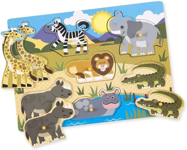 Melissa & Doug Safari Knoppussel för Barn