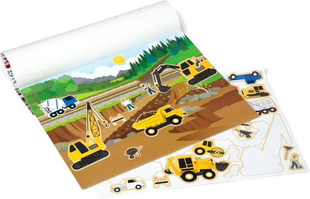 Melissa & Doug Vehicles Reusable Sticker Pad