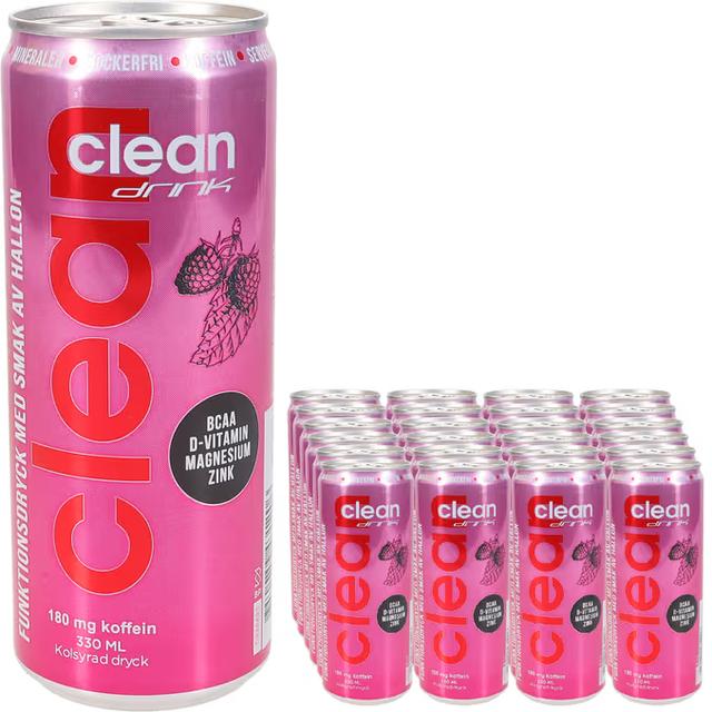 Clean Drink Hallon Funktionsdryck 24-pack 330ml