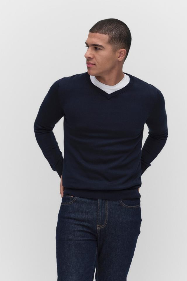 Bläck Menton V-neck tröja herr för 299 kr endast online