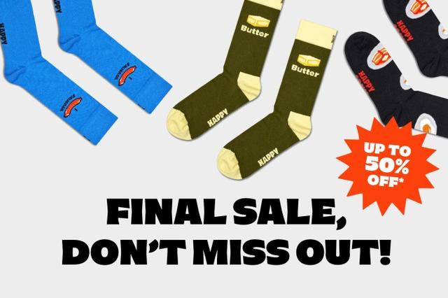 Spara upp till 50% - Happy Socks REA