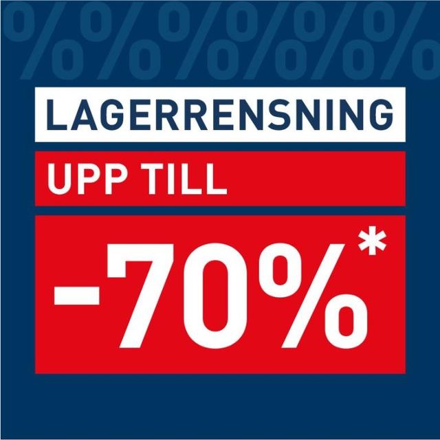 Lagerrensning på Intersport med upp till 70 % rabatt
