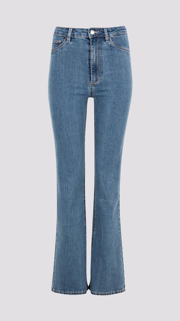 Jane Blue High-Waist Bootcut Women's Jeans