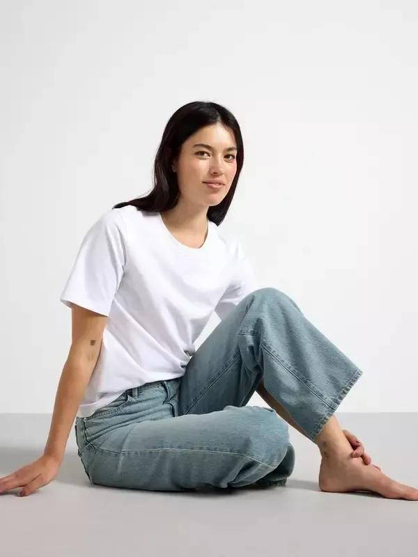 FLARE Stretchjeans med Låg Midja