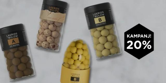 20% rabatt på Lakrids by Bülow