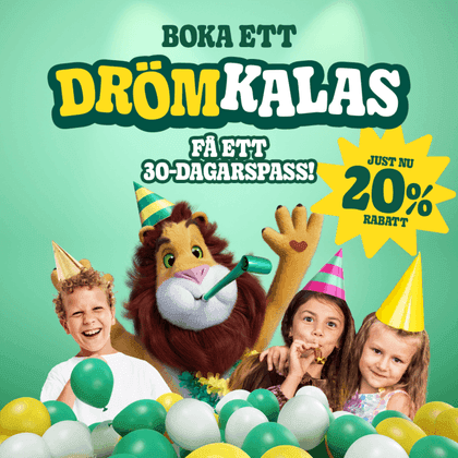 20% på Leo's Lekland Drömkalas med Bonuspass