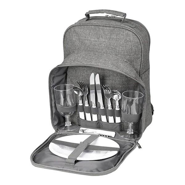 Peri Deluxe Picknickryggsäck för Två, Grå