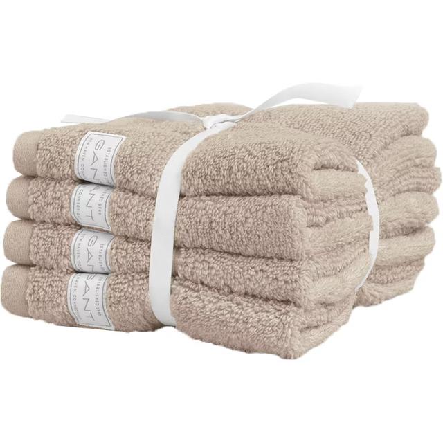 Luxurious Silver Sand Towels 30x30cm 4-Pack