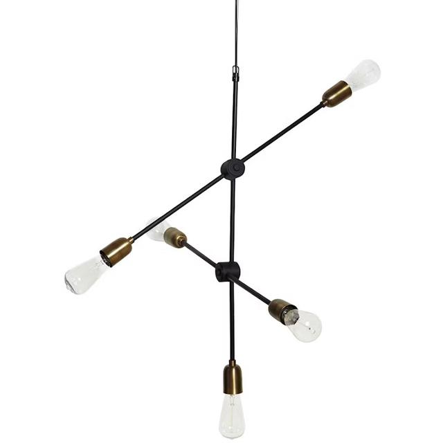 HDMolecular Pendellampa 78cm - Mässing/Svart