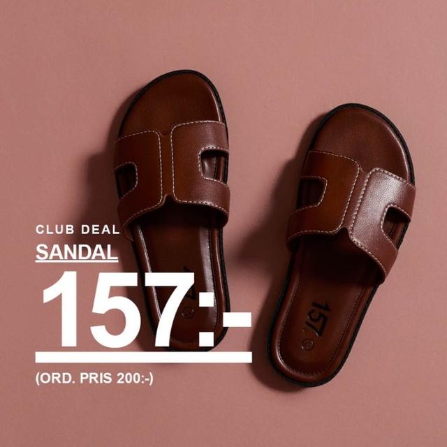 LAGER 157 Sandaler 157kr för clubmedlemmar