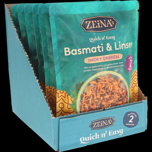 Smoky Basmati Rice & Lentils 6-Pack, 250g