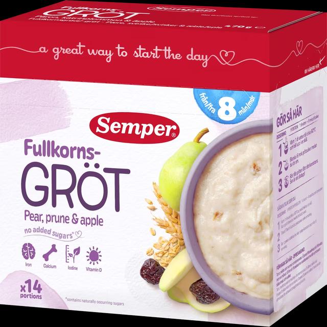 Semper Fullkornsgröt med Plommon 470g