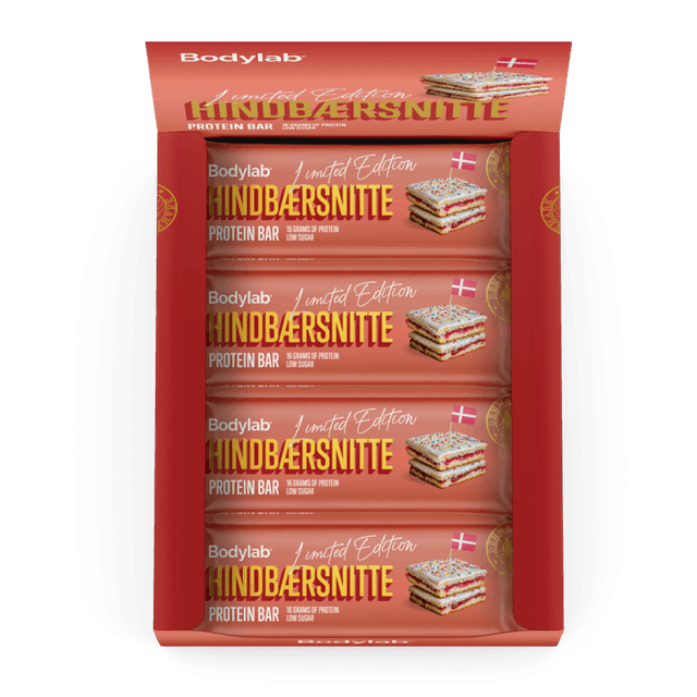 Danish Hindbærsnitte Proteinriegel von Bodylab
