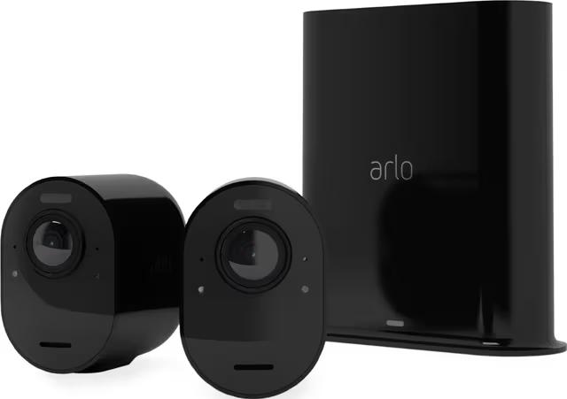 Arlo Ultra 2 4K Säkerhetskamerasystem Tvåpack Svart