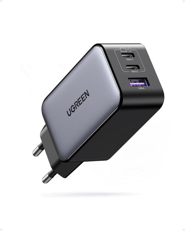 UGREEN Nexode 65W GaN USB-C Laddare - 3-Portar