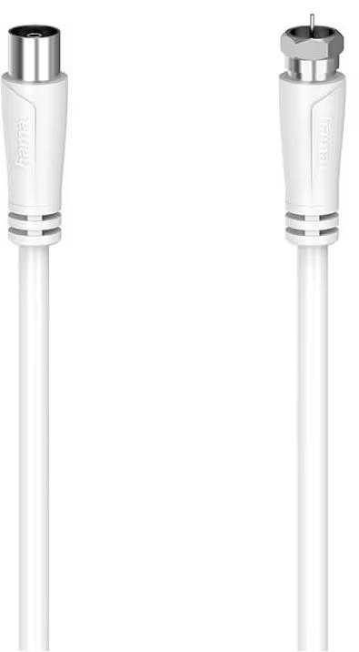 Hama 90dB SAT F-Coax Antennkabel 1.5m Vit