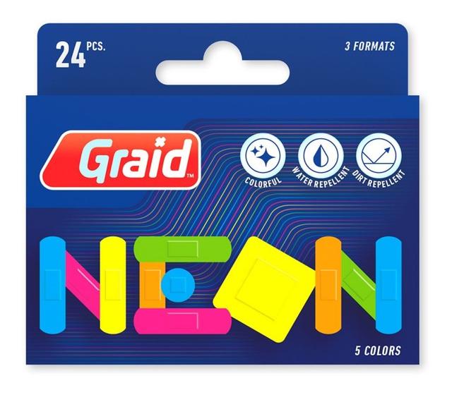 Graid Neon Effekt Plåster 24-pack