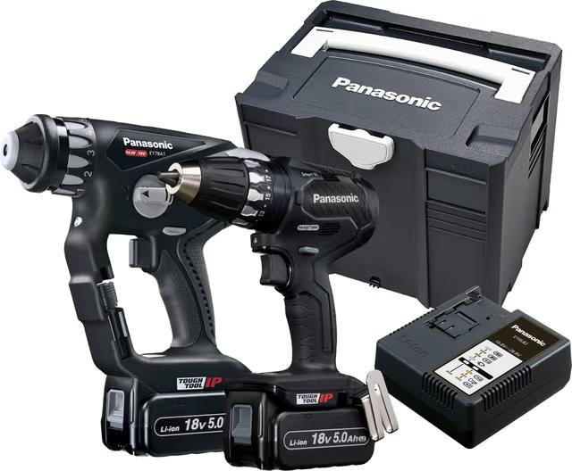 Panasonic EYC250LJ2G 18V Borrhammarsats med Borrpaket