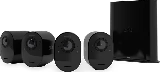 Arlo Ultra 2 4K Säkerhetskamera 4-pack Svart