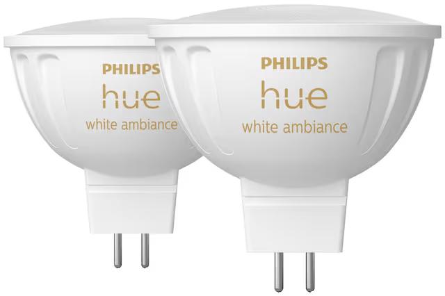 Philips Hue MR16 LED Bulb 5.1W GU5.3 Twin-Pack