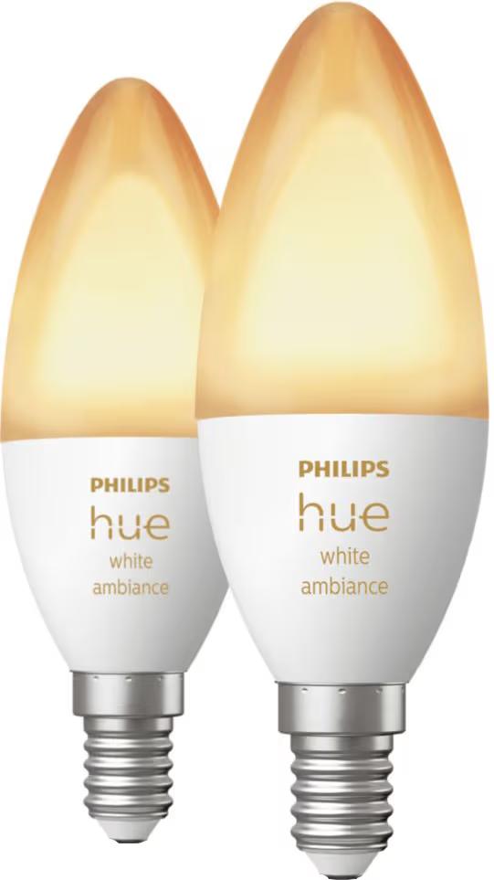 Philips Hue 4W E14 B39 Bulb Twin-Pack