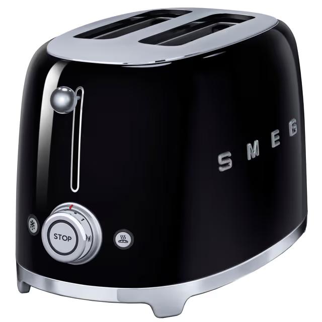 Smeg TSF01BLEU Svart Brödrost - Elegant Design