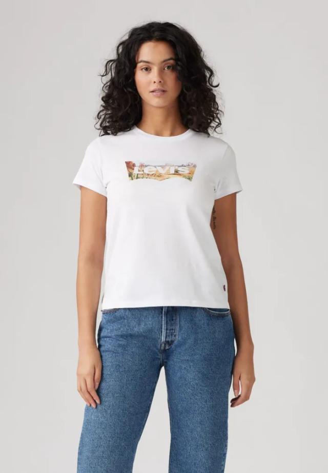 Levi's Perfect Printed Tee - Bright White