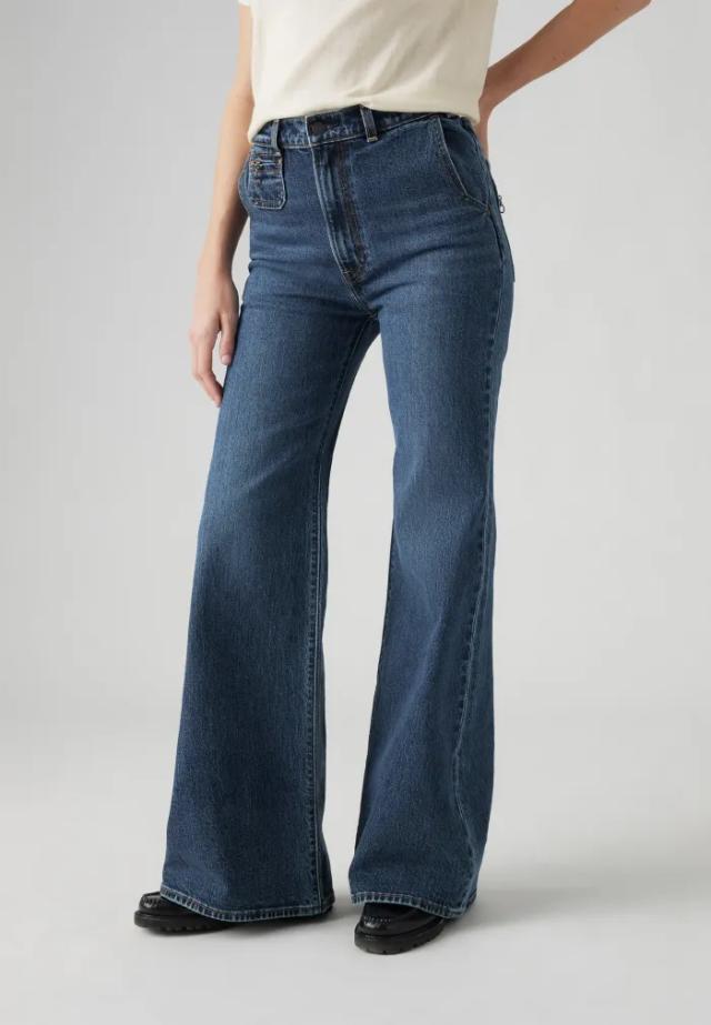 Levi's Ribcage Vintage Flared Dark Blue Jeans