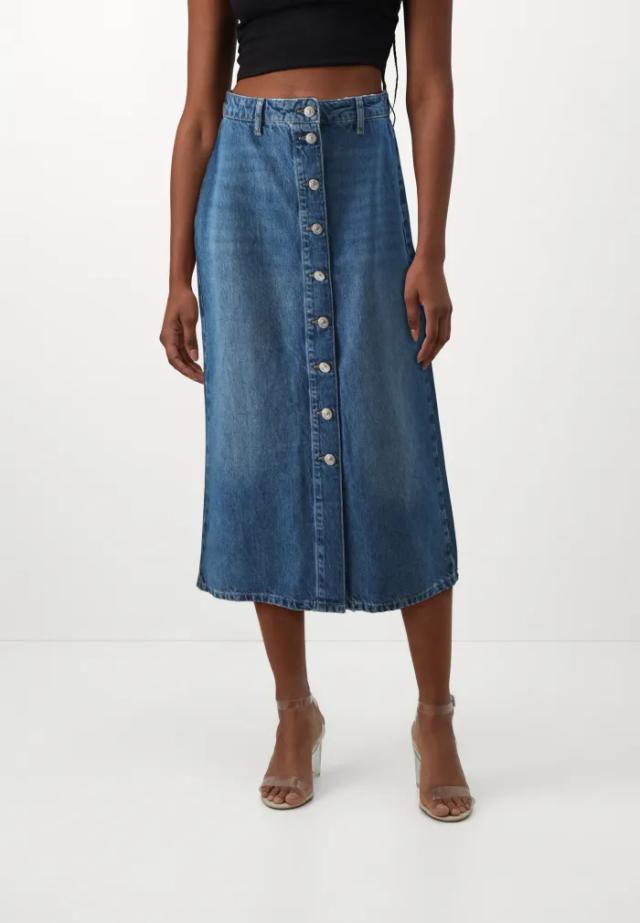 ONLCECE Midi A-Line Denim Skirt - Medium Blue