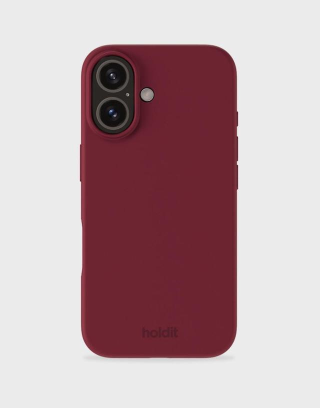Holdit Red Velvet Silicone iPhone 16 Case