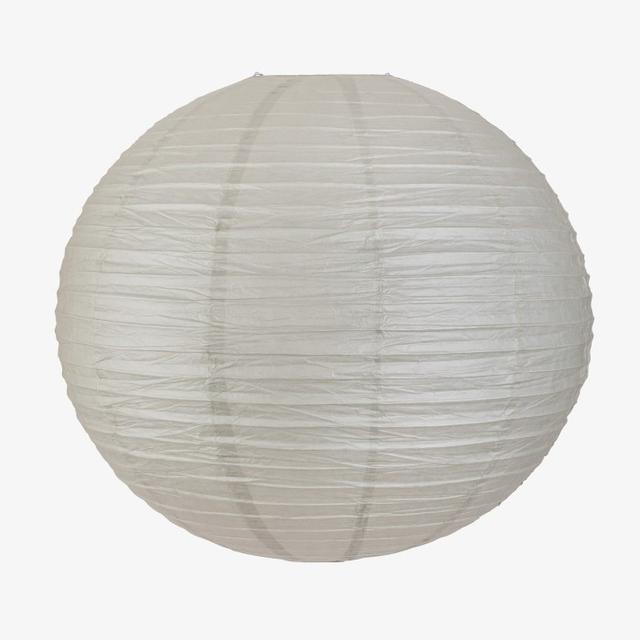 Beige Rispapperslampskärm 80cm - Elegant Design