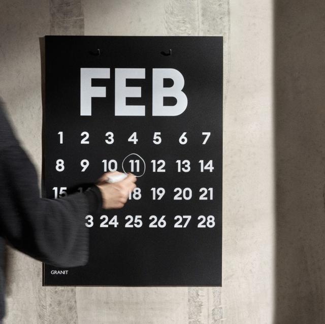 Griffel Kalender 50x70cm - Granit Design